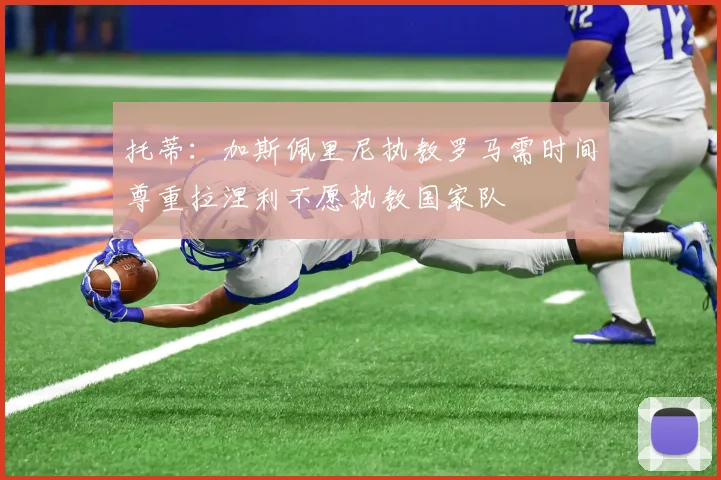 托蒂：加斯佩里尼执教罗马需时间尊重拉涅利不愿执教国家队